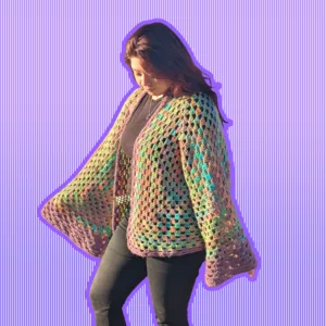 Hexagon Kimono Cardigan